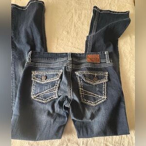 BKE Women's Dark Blue Boot Cut Jeans